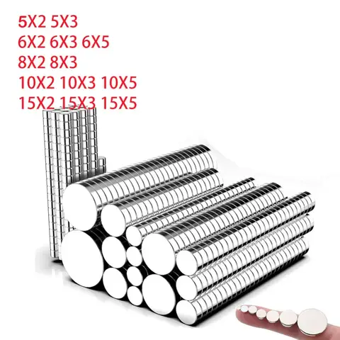 10-20 Pcs Super Strong Round Iman Magnet Powerful Neodymium Permanent NdFeB Magnet Disc Magnets Imans Magnetic for DIY Fridge