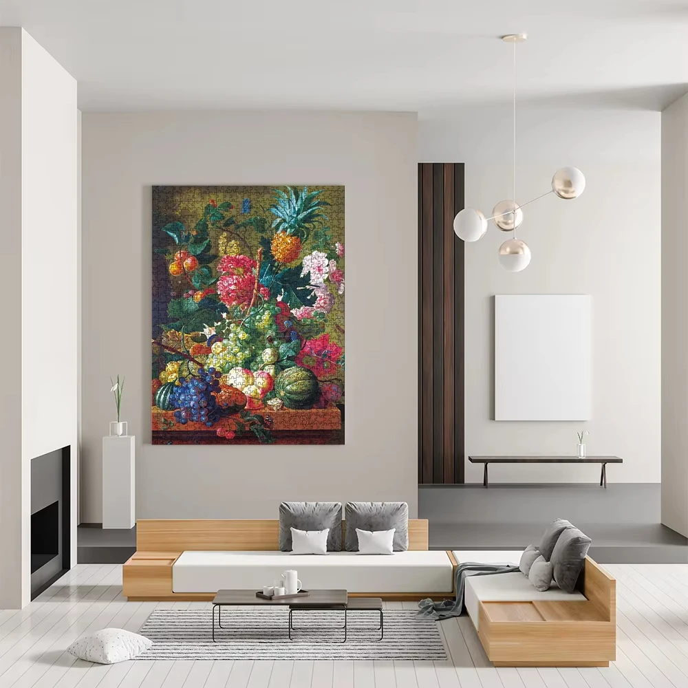 

Jigsaw Puzzle 500/1000/1200/2000 Pieces for Adults Artwork Fruit and Flowers Environmentally Friendly Paper Christmas Gift Toy