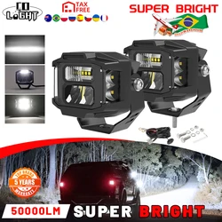 CO LIGHT LED Light Pods 3 Inch LED Light Bar 50000LM Spot Flood Combo Off Road Driving Fog Light for Pickup Truck ATV UTV SUV