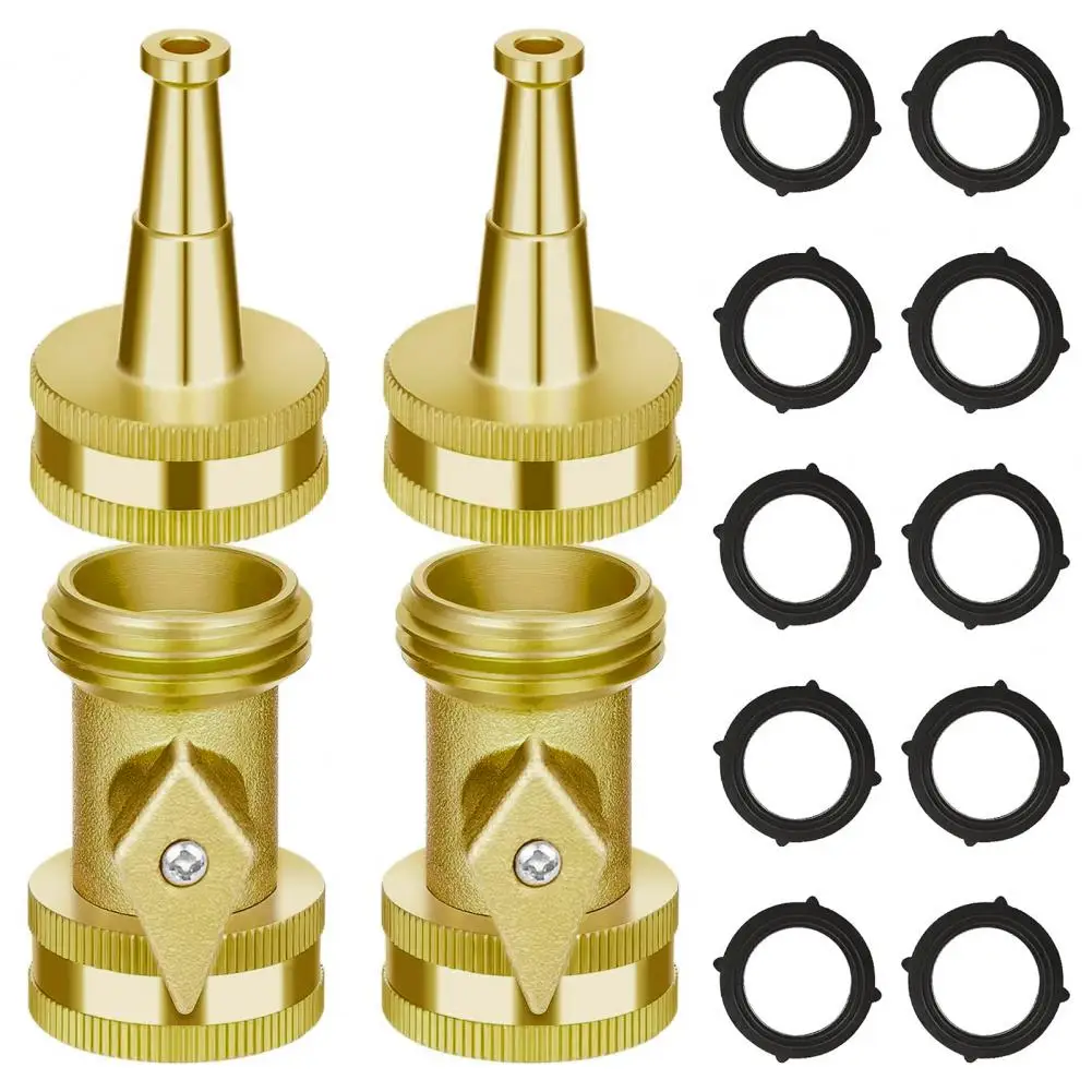 Window Washing Nozzle Garden Hose Connector Efficient Brass Hose Nozzles for Car Wash Garden Watering High Pressure Leak-proof