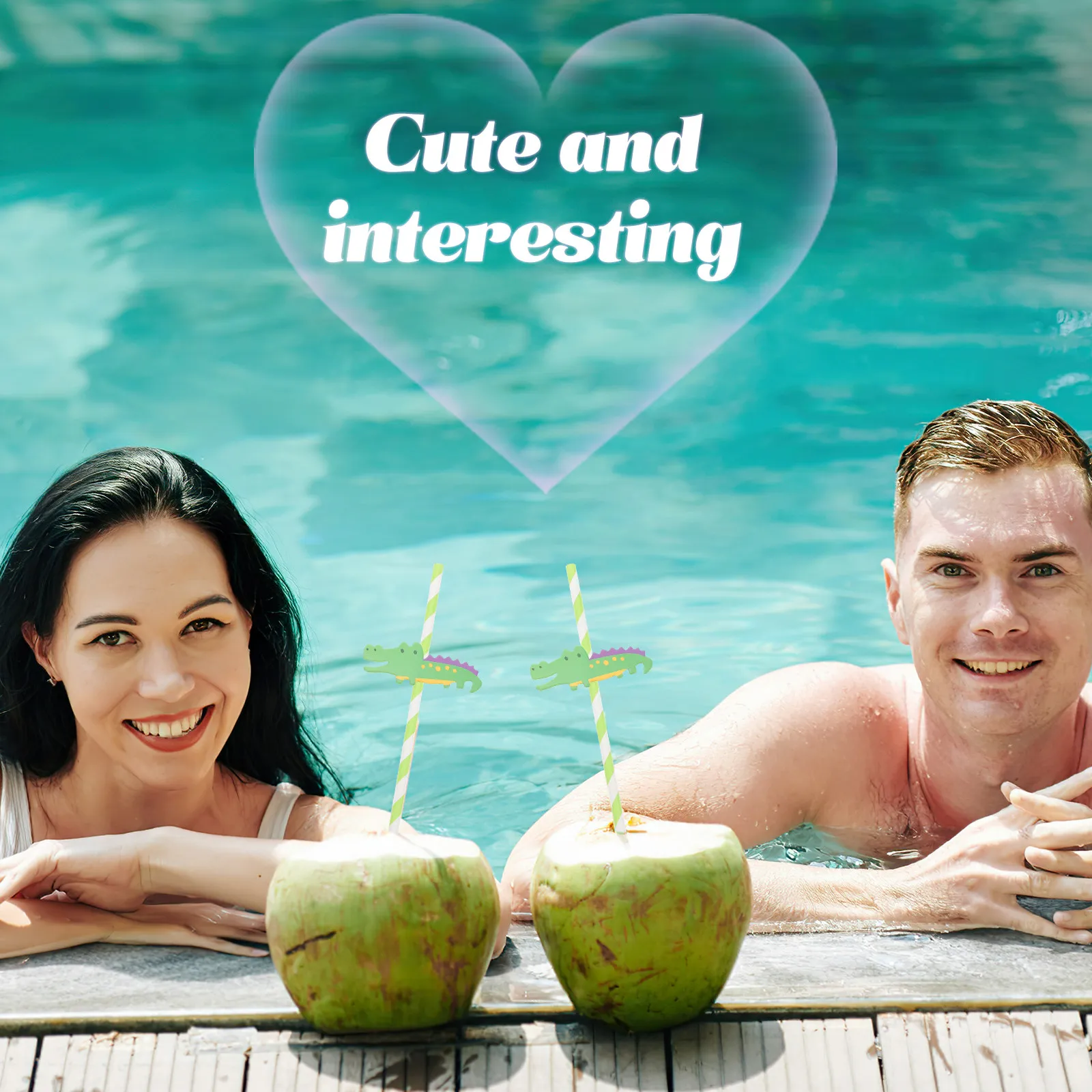 

300Pcs Bright Colored Disposable Straws Sturdy Paper Straws for Baby Shower Graduation Housewarming Party Favors