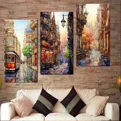 5d Diy Diamond Painting Abstract Modern Wall Painting Large Size Street Scenery Diamond Embroidery Canvas Wall Decor Home Decor