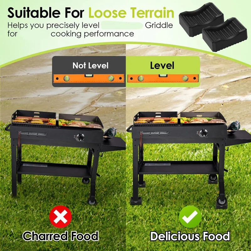 4 Pack Grill Levelers Leveling Kit, Griddle Leveling Shims Kit For Most Grills Effortless Leveling-ABSW