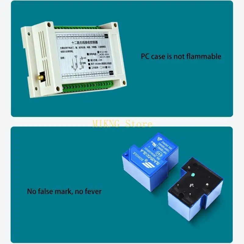 DC12-48V 12CH Radio Controller Wireless Remote Control Overhead Travelling Crane best sale