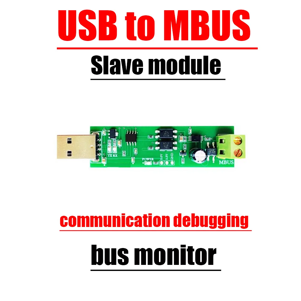 USB To MBUS Slave  Communication Debugging MBUS Bus Monitor TSS721 Self Collection FOR Energy Water Electricity Meter Reading