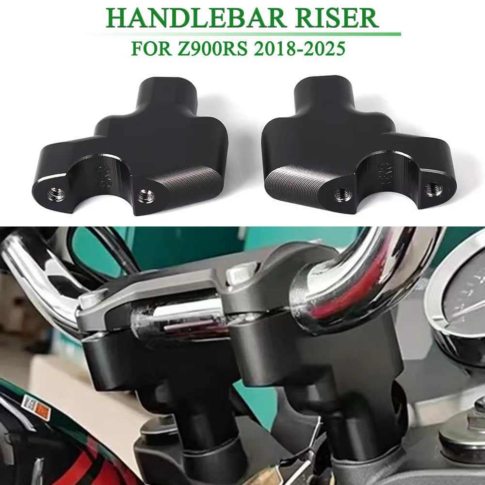 

Z900 RS 2018-2025 CNC Aluminum Motorcycle Handlebar Riser Lift Booster For KAWASAKI Z900RS Z 900 Handle Booster Pads Holder Kit