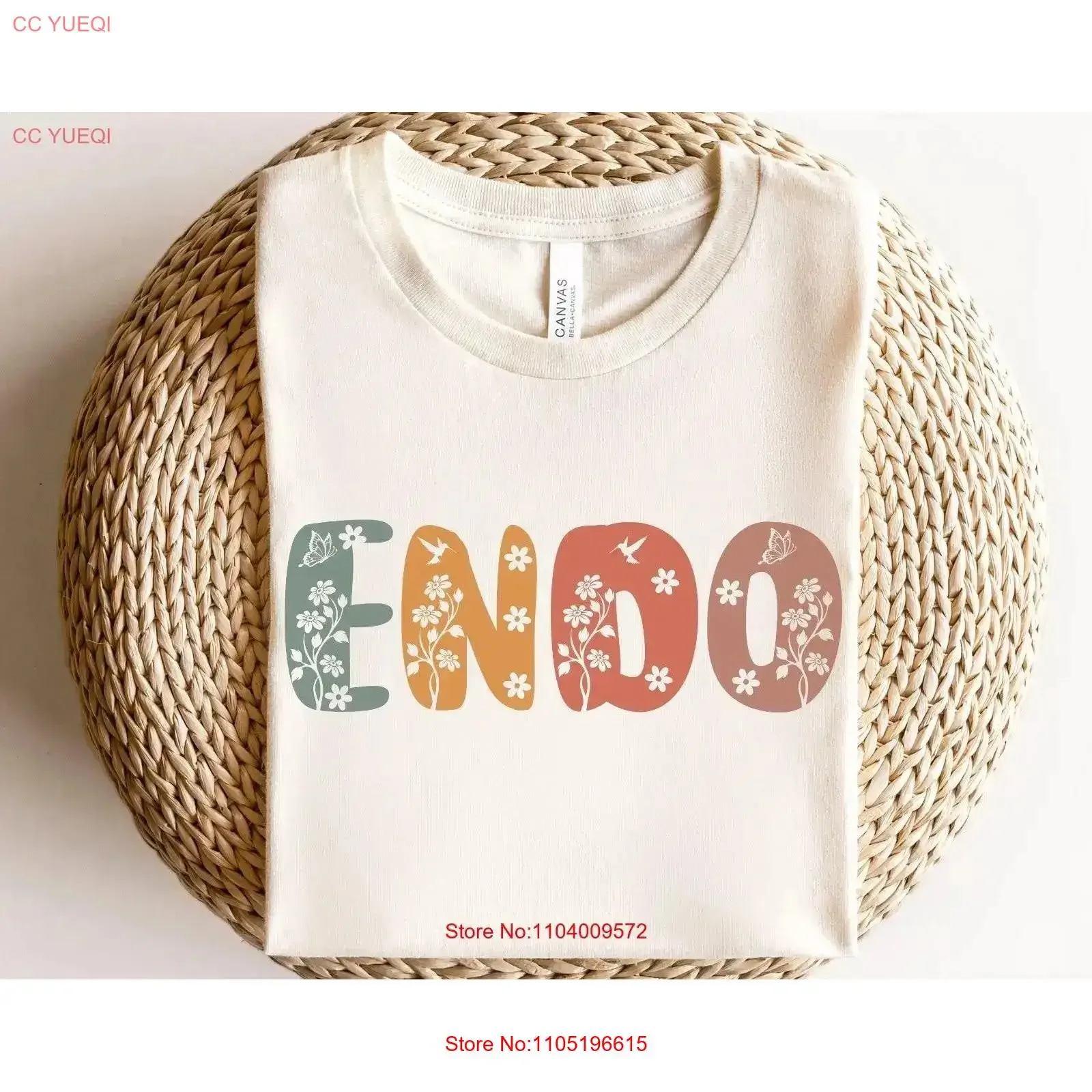 Floral Boho Endo Tech Nurse T Shirt Endoscopy Technician Squad Crew Team Grad Student vintage Washed Breathable graphic Unisex