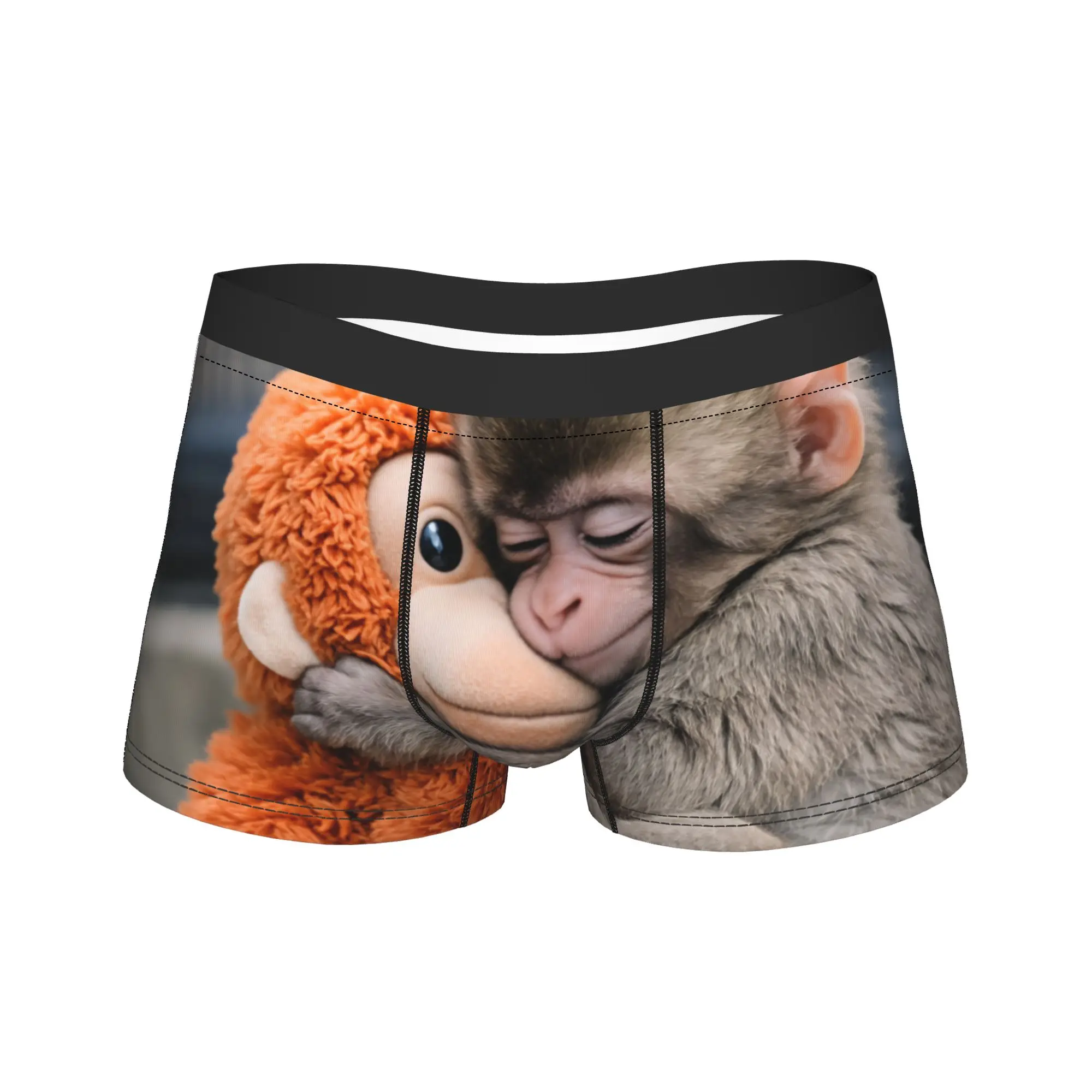

Punch Monkey Shorts Briefs Underwear Trenky Male Sexy Soft Boxer Shorts Pattern Plus Size Panties