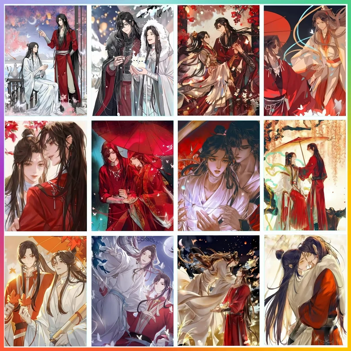 

Anime Heaven Official's Blessing Diamond Painting Cross Stitch Artificial Mosaic Embroidery Home Decor 5D DIY Art New Arrivals