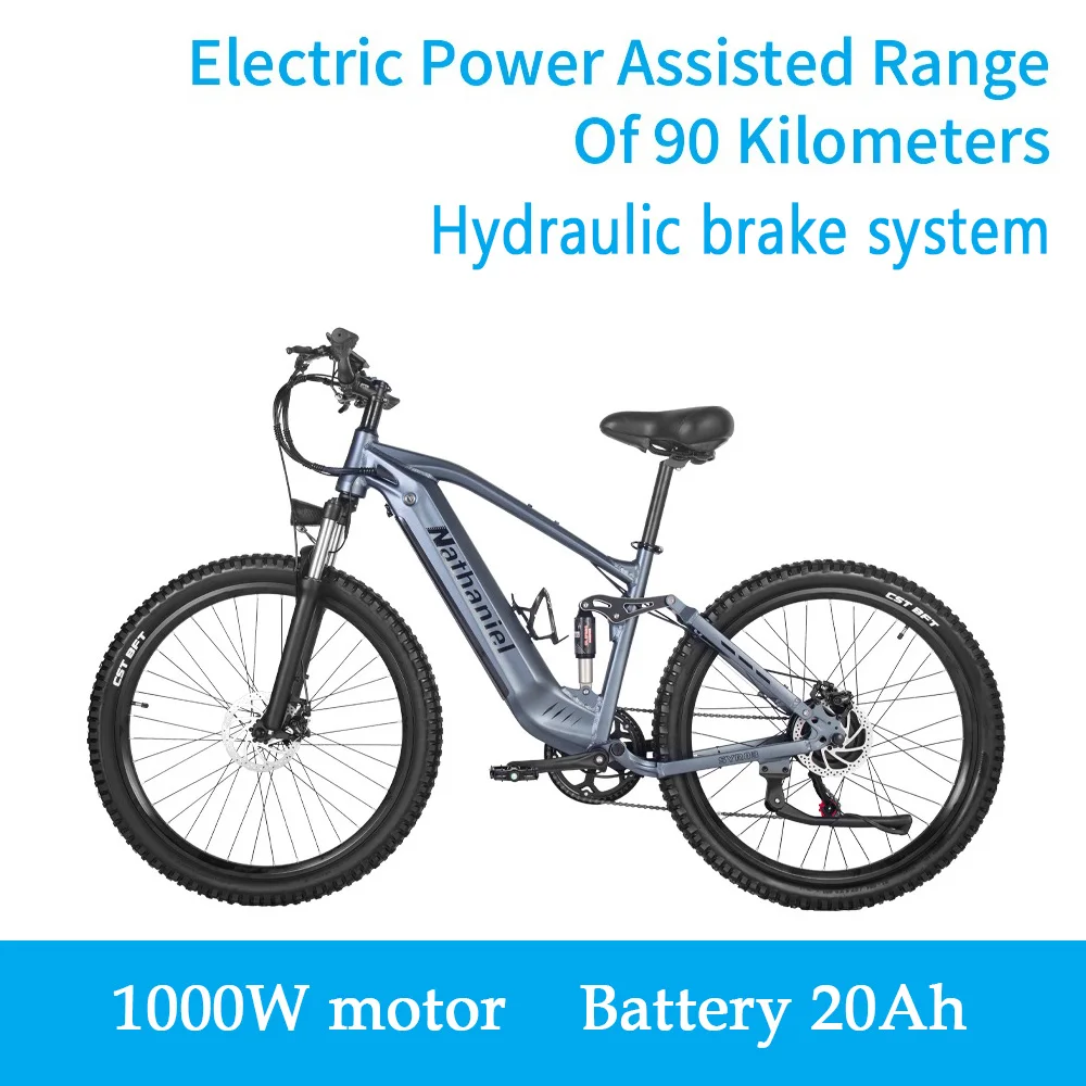 Electric Bike SYR03 1000W Motor 48V45Ah Removable Lithium Battery E-Bike 42km/h Commuting Leisure Riding Adult Electric Bicycle image 7
