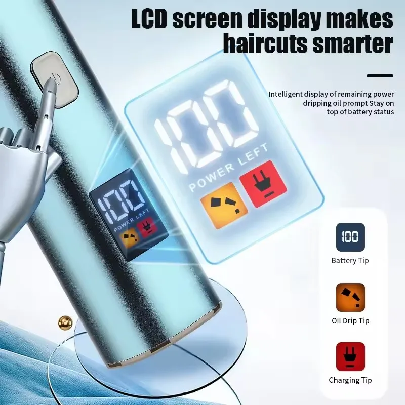 Youpin RUIBO メンズ用ひげトリマー 充電式電気シェーバー コードレスヘアクリッパー トリマーセット 防水メンズシェービングキット