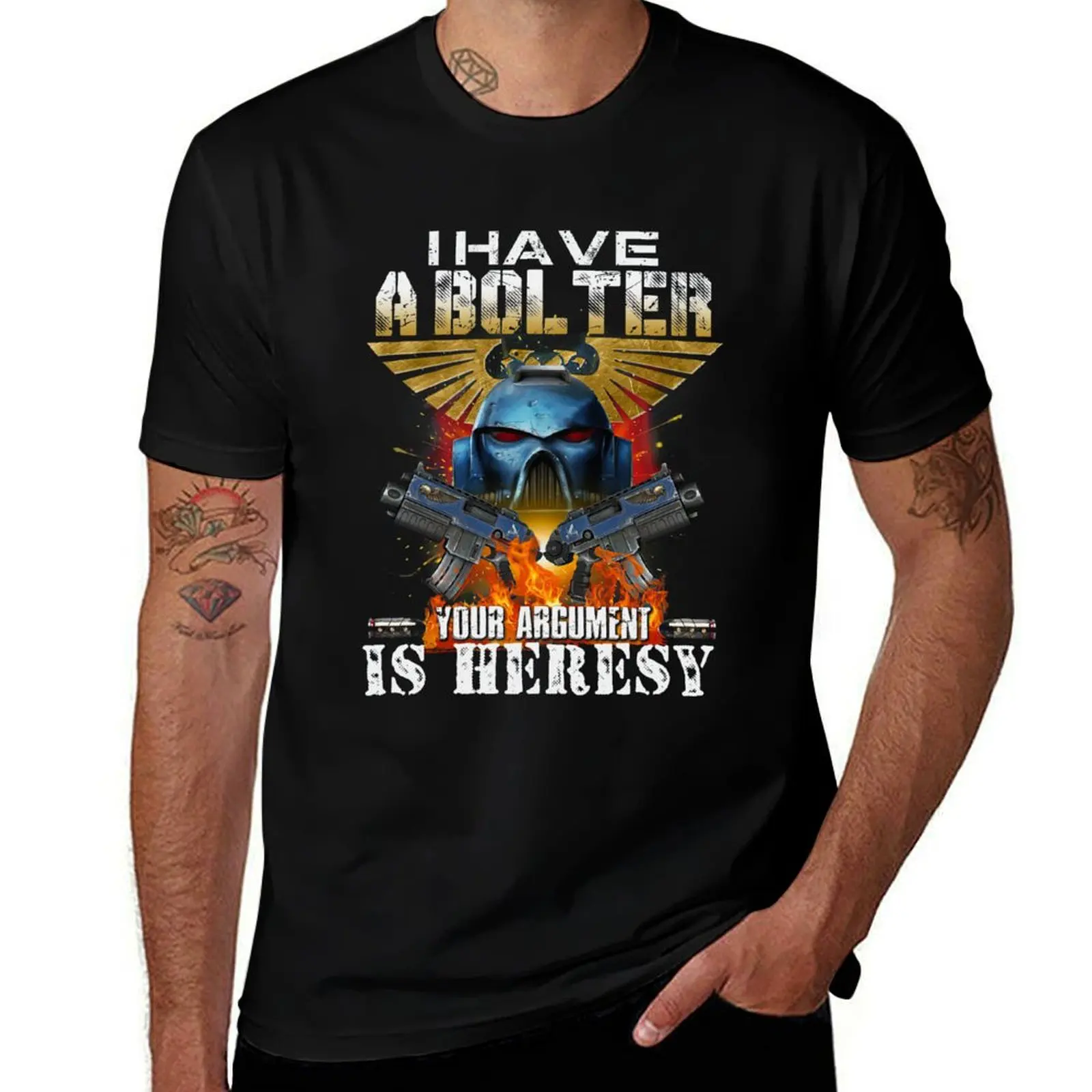 

I have a bolter your argument is heresy T-Shirt shirts graphic boys animal print street wear mens graphic t-shirts hip hop