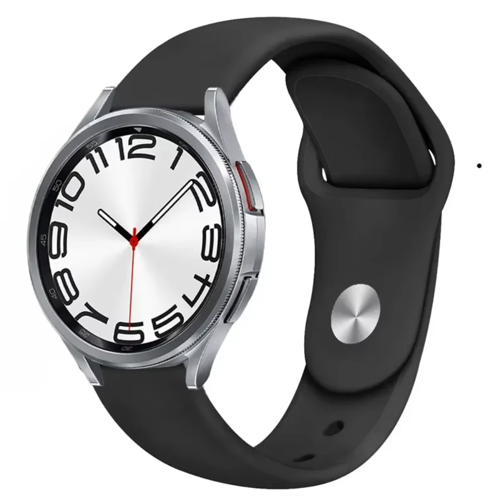 20mm Sport Silicone Strap For Samsung Galaxy Watch 7/6/5/4 40mm 44mm 5Pro 45mm Wristband Belt Watch 6 4 Classic 47mm 43mm Correa