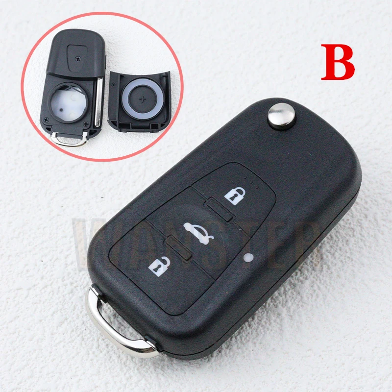 3 Bottons Replace Car Key Fob Shell Case Housing for Roewe 350 360 750 W5 550 for MG 3 5 6 7 MG3 MG5 MG6 MG7 GT GS Folding Key