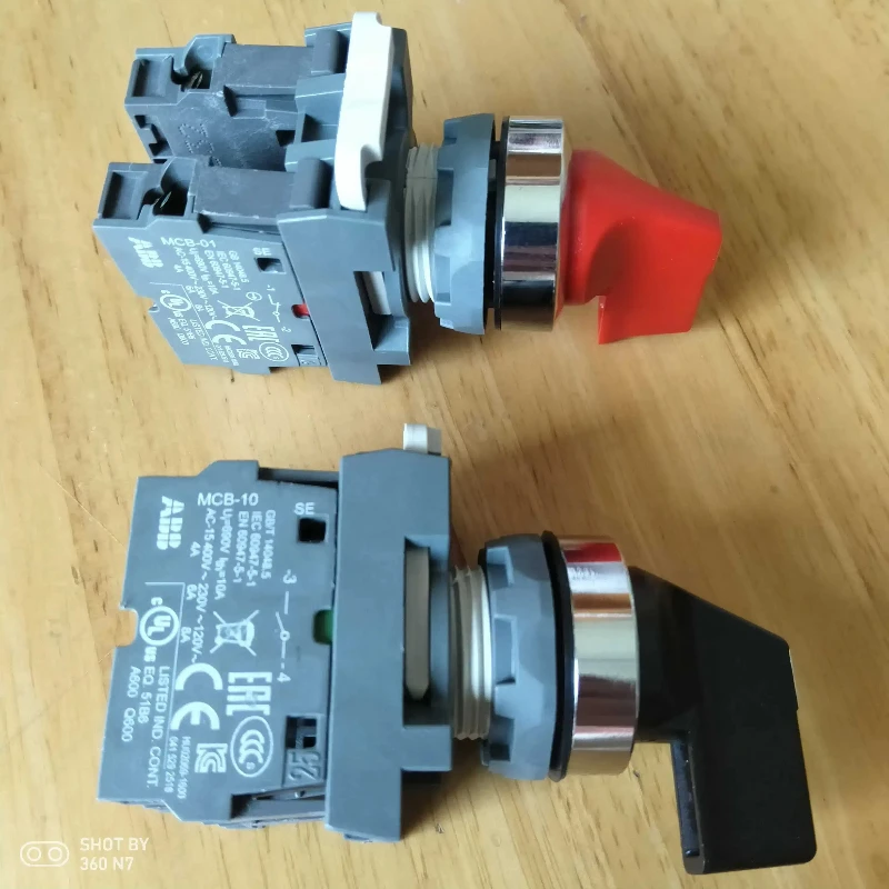 ABB 2/3-speed rotary selector switch M2/M3SS4/SS5/SS6/SS7/-10/30B/R+MCB-10