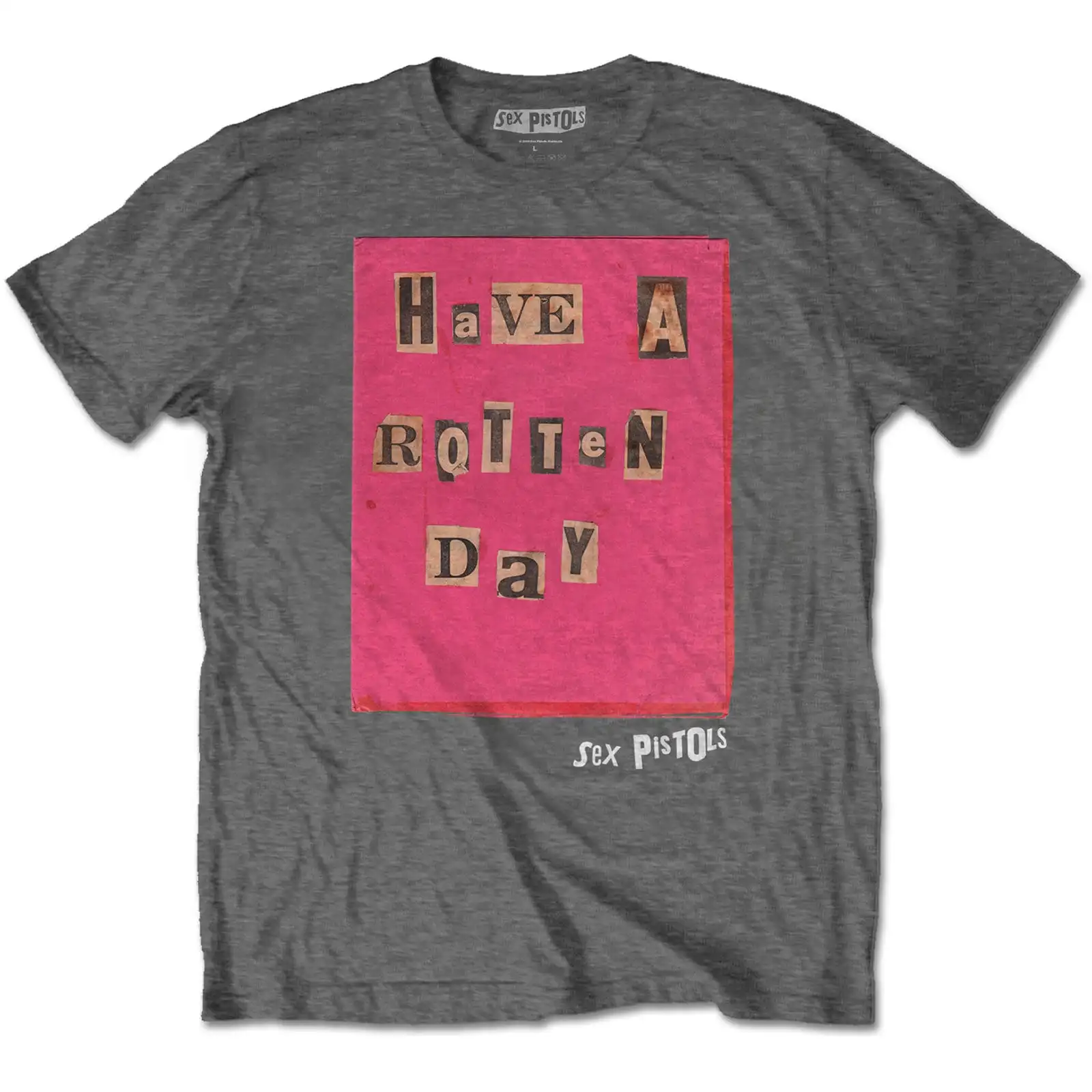 Sex Pistols Rotten Day Gray T shirt Officially Licensed