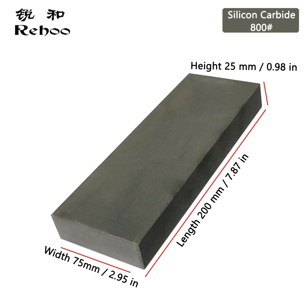 Imagem -03 - Rehoo Pro Boron Carbide Pedra de Amolar Tamanho Grande Gem Amarela Carboneto de Silício Verde Sharpening Stone Produtos Industriais Ferramentas de Cozinha