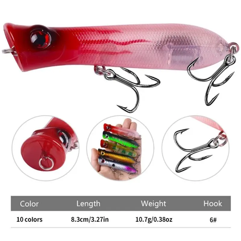 طعوم صيد بطيئة متعددة الطبقات 652F، طعوم صيد ذات معدل تقاطع عالي، واقعية #6