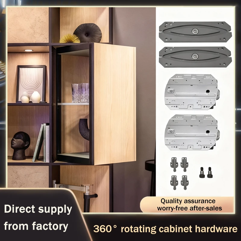 

Summit 360 Degree Rotating Hidden Corner Cabinet With Multi Functional Hardware Track System For Kitchen Cabinet And Wine Rack