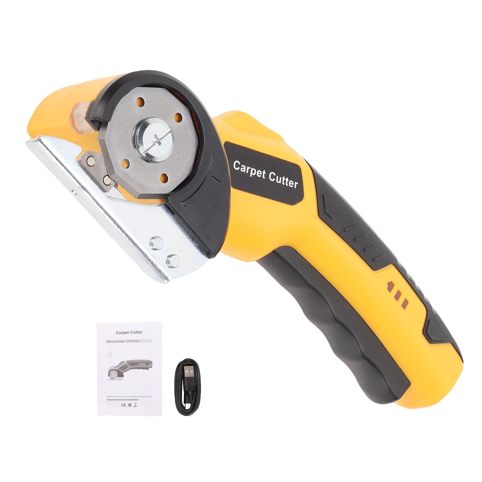 

Cordless Electric Scissors, Rechargeable Cardboard Cutter with LED Light and Lock, Powerful Cutting Tool for Leather