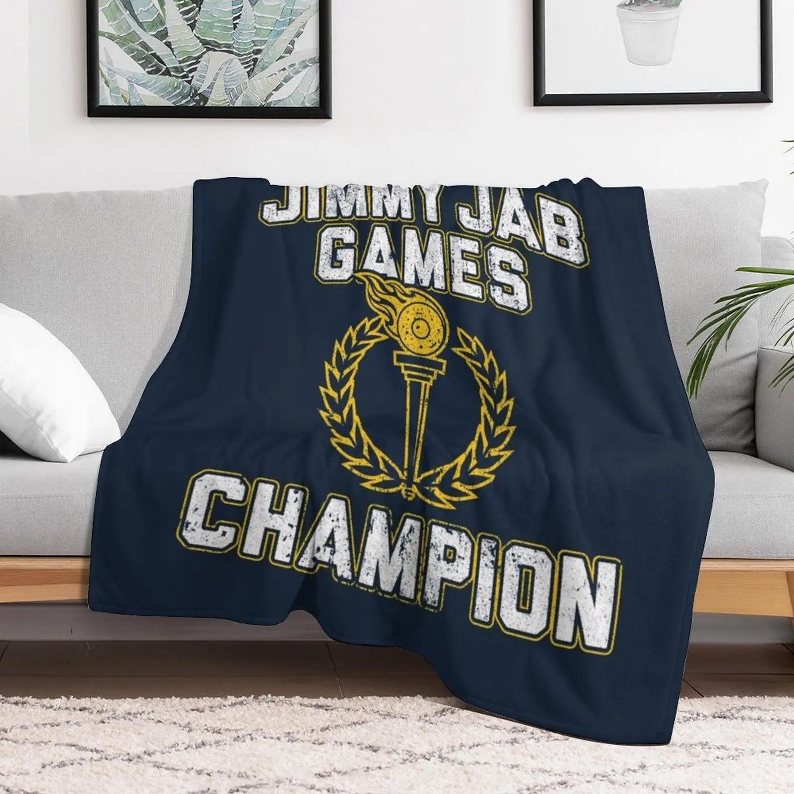 Jimmy Jab Games Champion Throw Blanket Beautifuls Designers valentine gift ideas Blankets