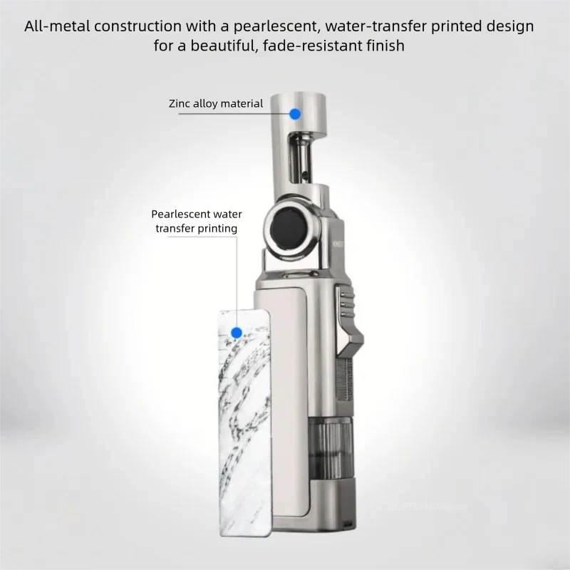New Honest Windproof Inflatable Lighter Flame Direct Multi functional Metal Igniter Cigar Specific Portable Cigar Clipper - Image 5