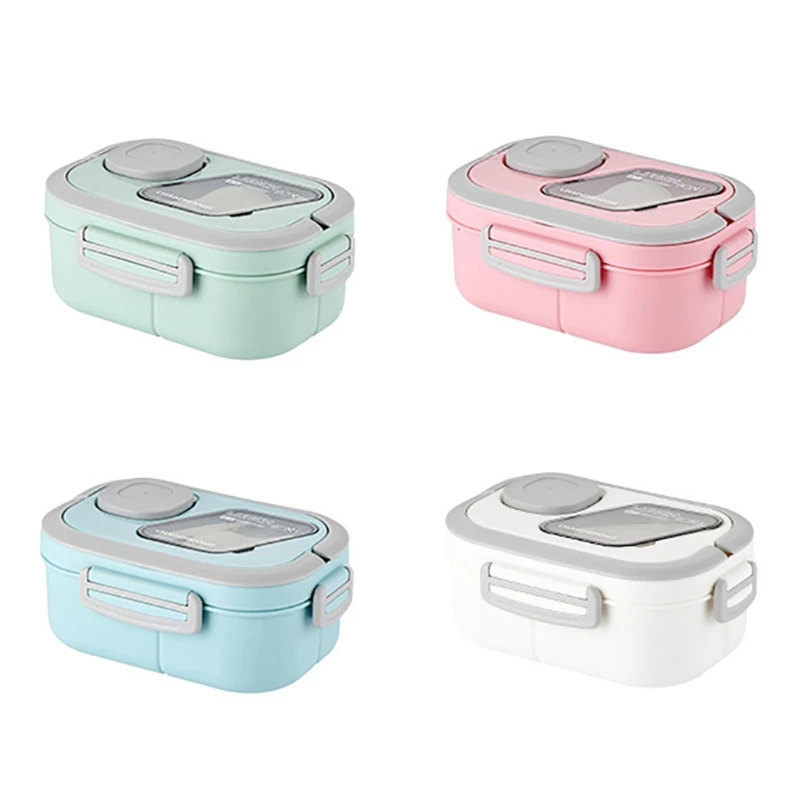 Leakproofs Bento Lunch Box with Compartment Lunch Container Food Storage Boxes Compartment Meal Preparation Container for Office