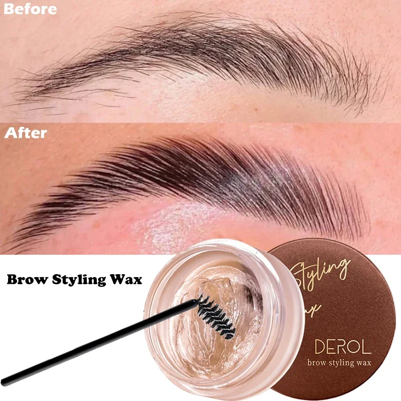 Crema 3D para cejas, maquillaje Natural de larga duración, secado rápido, pomada para cejas salvajes, Gel de ajuste, cera, cosméticos para cejas, 1 piezas