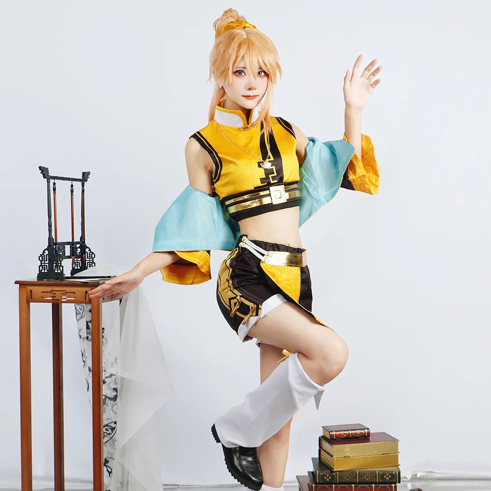 Gioco Honor of Kings King of Glory JiXiaoman Costume Cosplay Parrucca Uniforme Abito da festa di Halloween per donna Comic Con Abbigliamento Anime