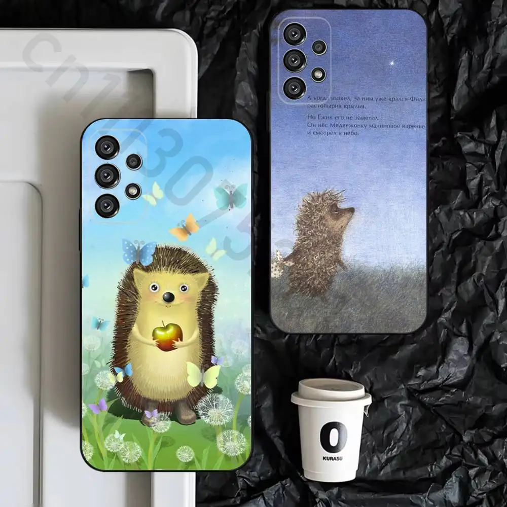 Hedgehog in the Fog Phone Case for Samsung Galaxy S25 S24 S23 S22 S21 S20 Ultra Plus Cool Frosted Soft Cover Funda