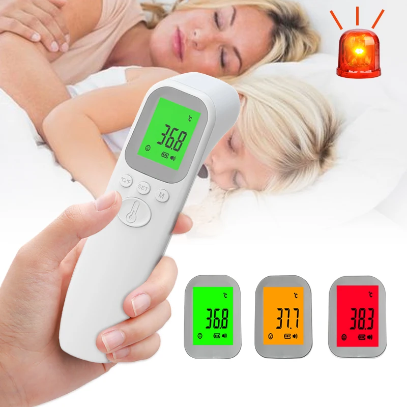 AiQUE Digital Infrared Thermometer Measure Fever Medical Clinical Non-Contact Front Thermometer Body Temperature Baby