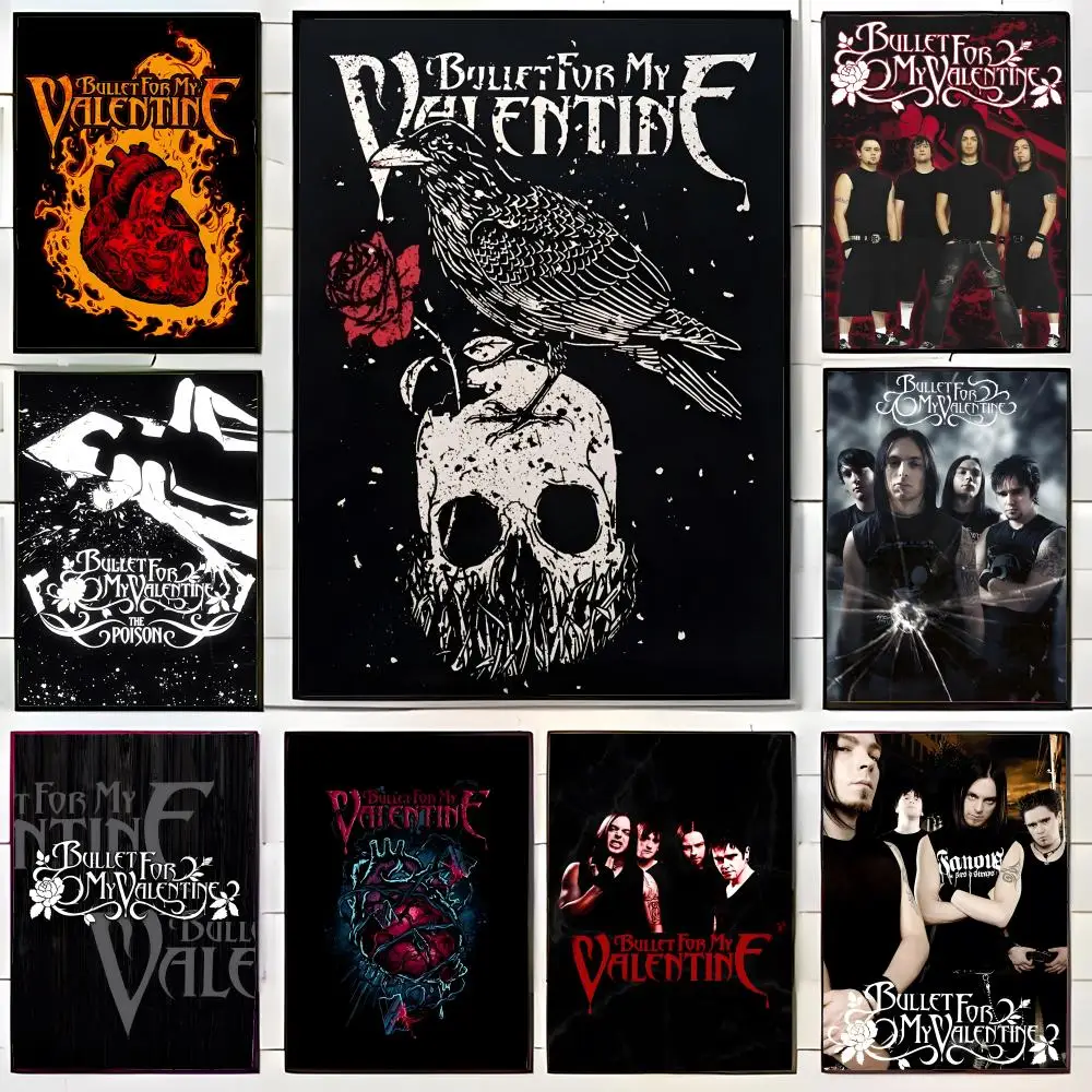 metalcore band decor B-Bullet for My Valentine Poster Wall Art Print Decorative Mural Home Decor Gift Unframed