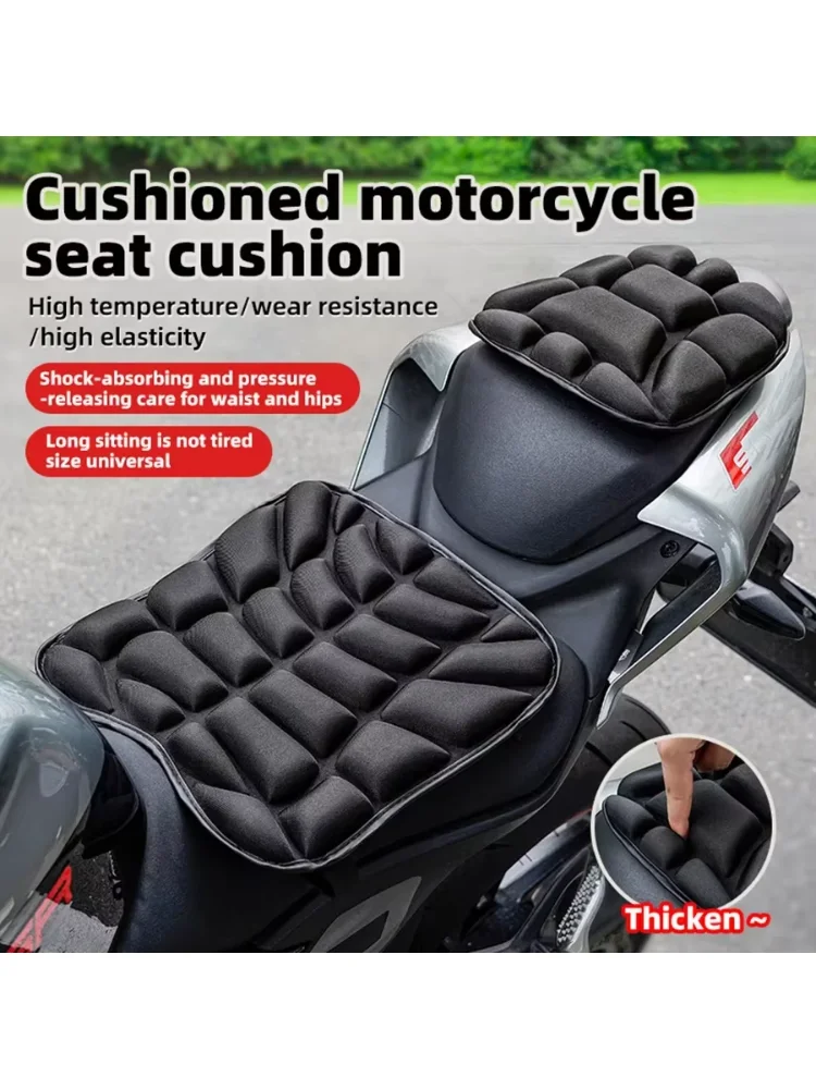 AliExpress NONE Comfort Gel Motorcycle Seat Pad 3D Breathable Universal Shock Absorbing Cushion Bike Seat Cover for Advanced Mountain Riding