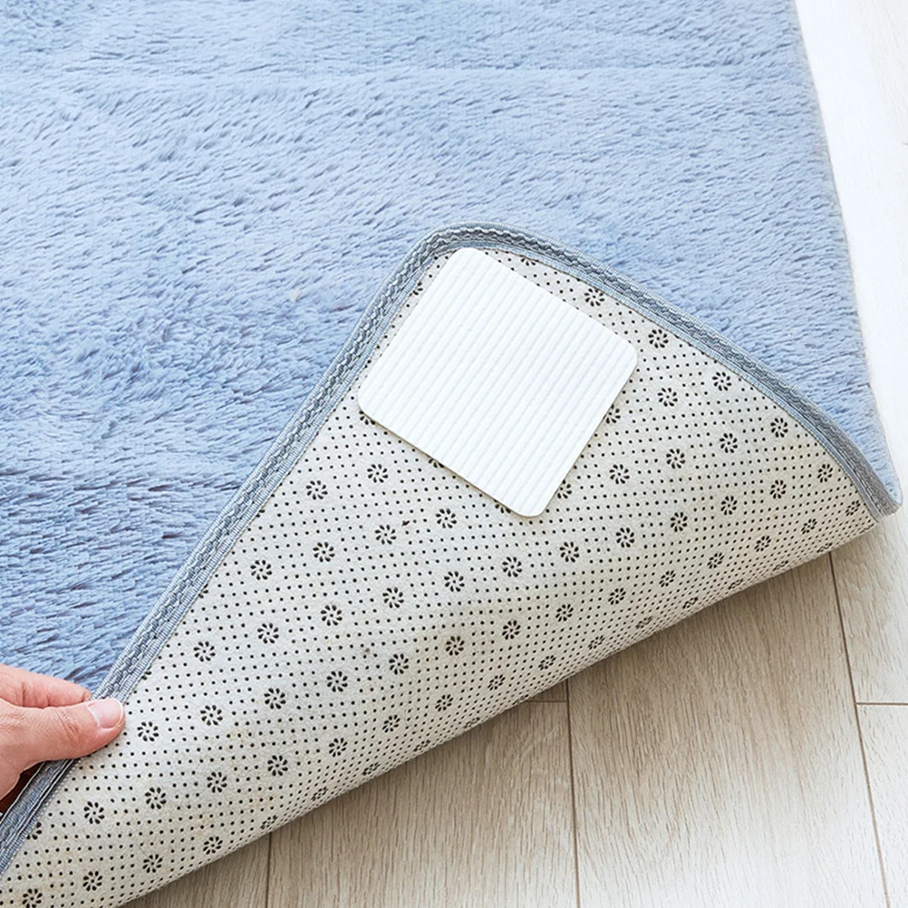 4 قطعة وسادة السجاد الثقيلة الشريط للأرضيات الصلبة والبلاط وقف الانزلاق الشباك عدم الانزلاق منطقة البساط أصحاب داخلي #6