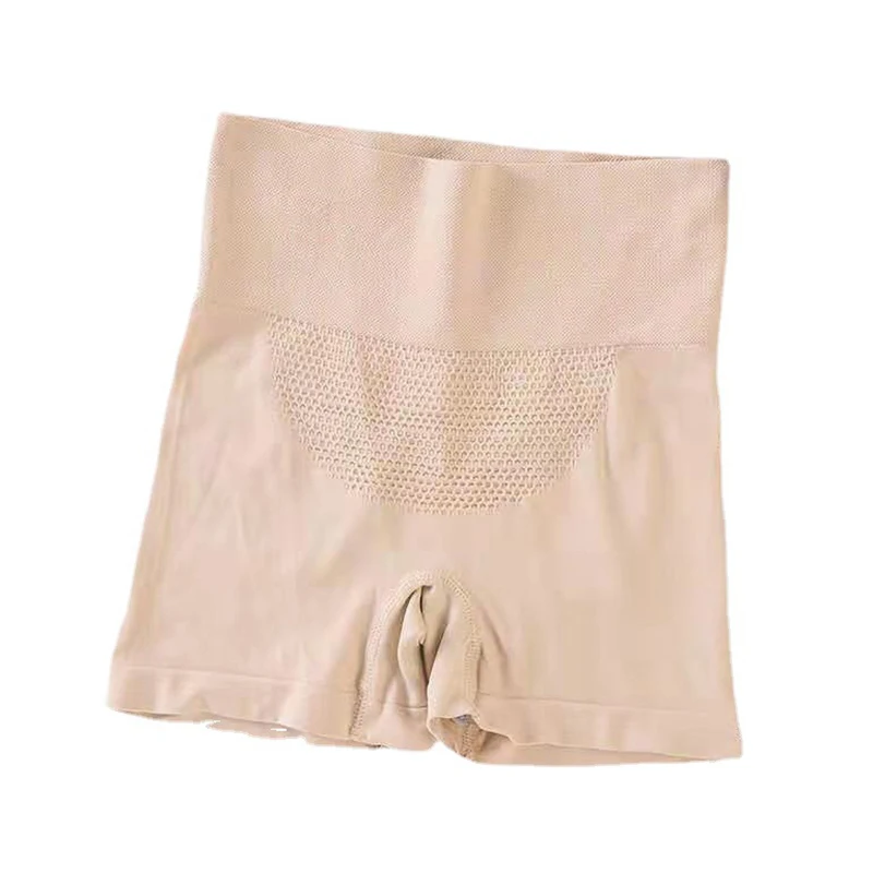 Pantaloni corti di sicurezza a vita alta da donna mutandine dimagranti Boyshorts senza cuciture controllo della pancia slip Boxer a nido d\'ape in