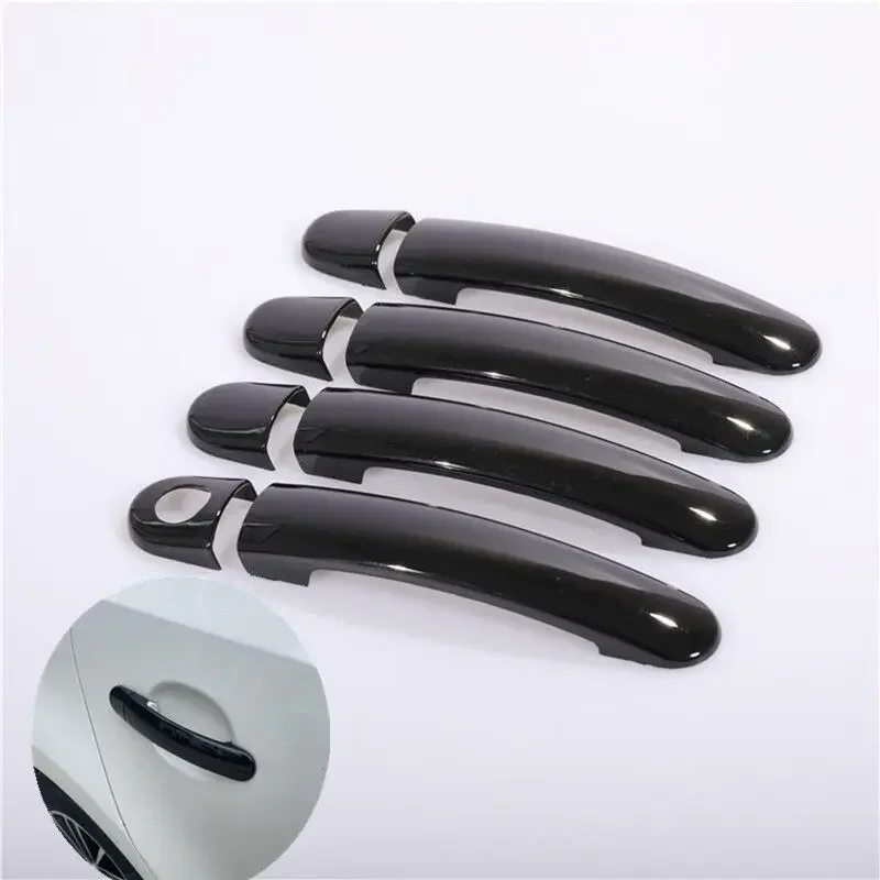 For SEAT Ibiza 6J Mk4 6L Mk3 FR Cupra 2004-2016 Gloss Black Chrome Car Door Handle Covers Styling Accessories Stickers