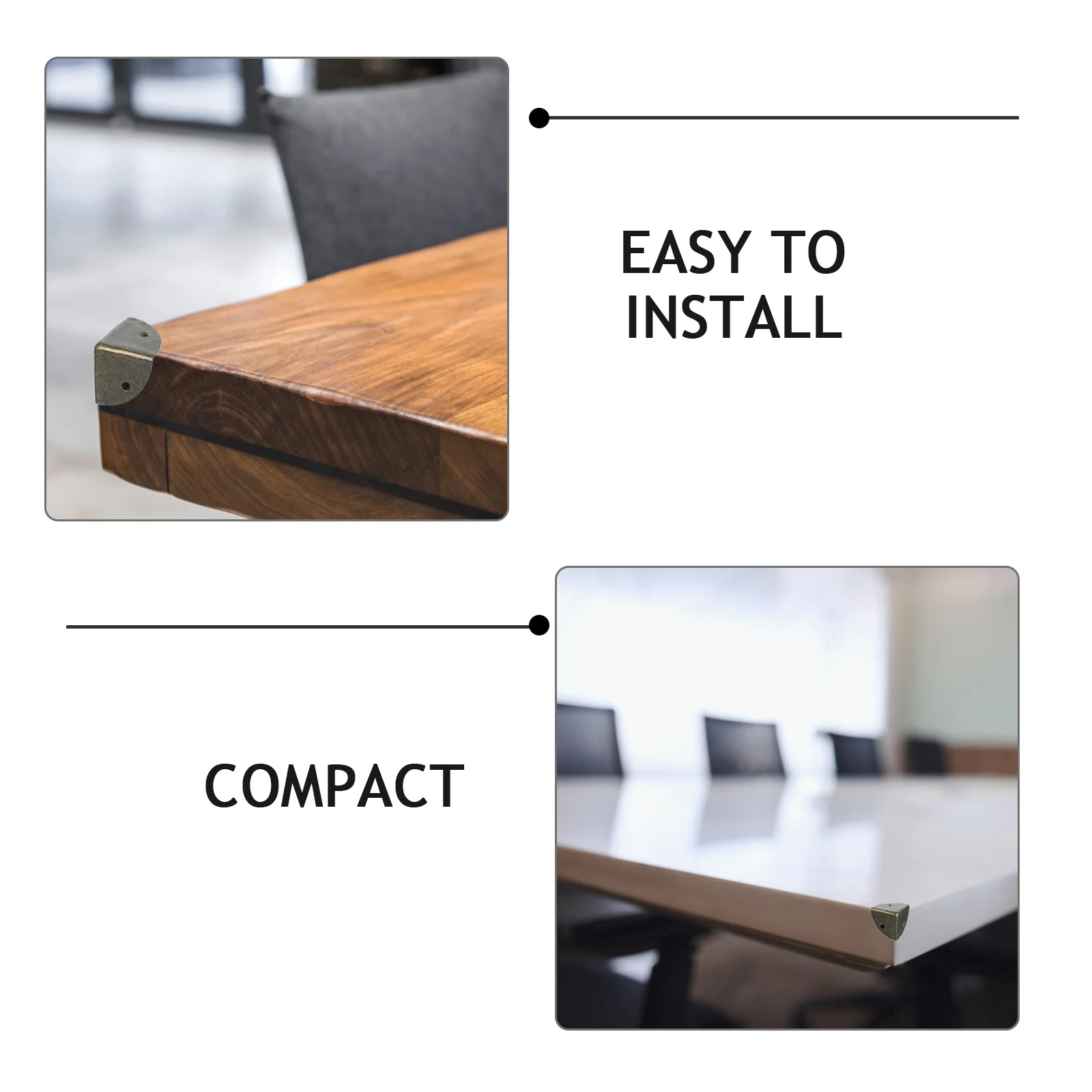 

12Pcs Copper Plated Iron Triangle Corner Guards Retro Furniture Safety Protectors for Wooden Jewelry Storage Gift Boxes