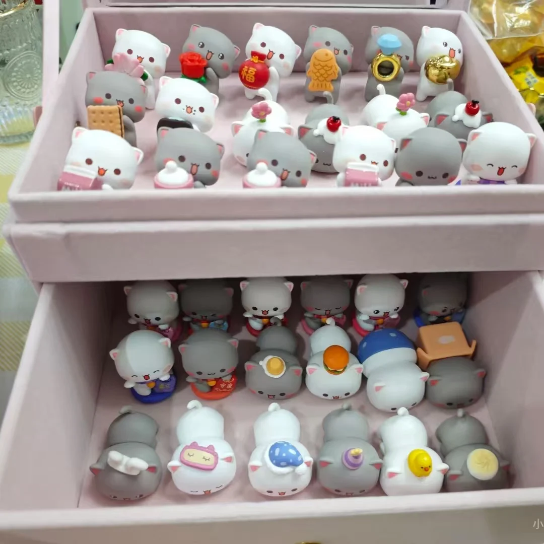 

Оригинальный настольный декор: миниатюрная кукла-сюрприз «Персиковый кот» из серии «Милый маленький мир», милый подарок ручной работы в стиле каваи