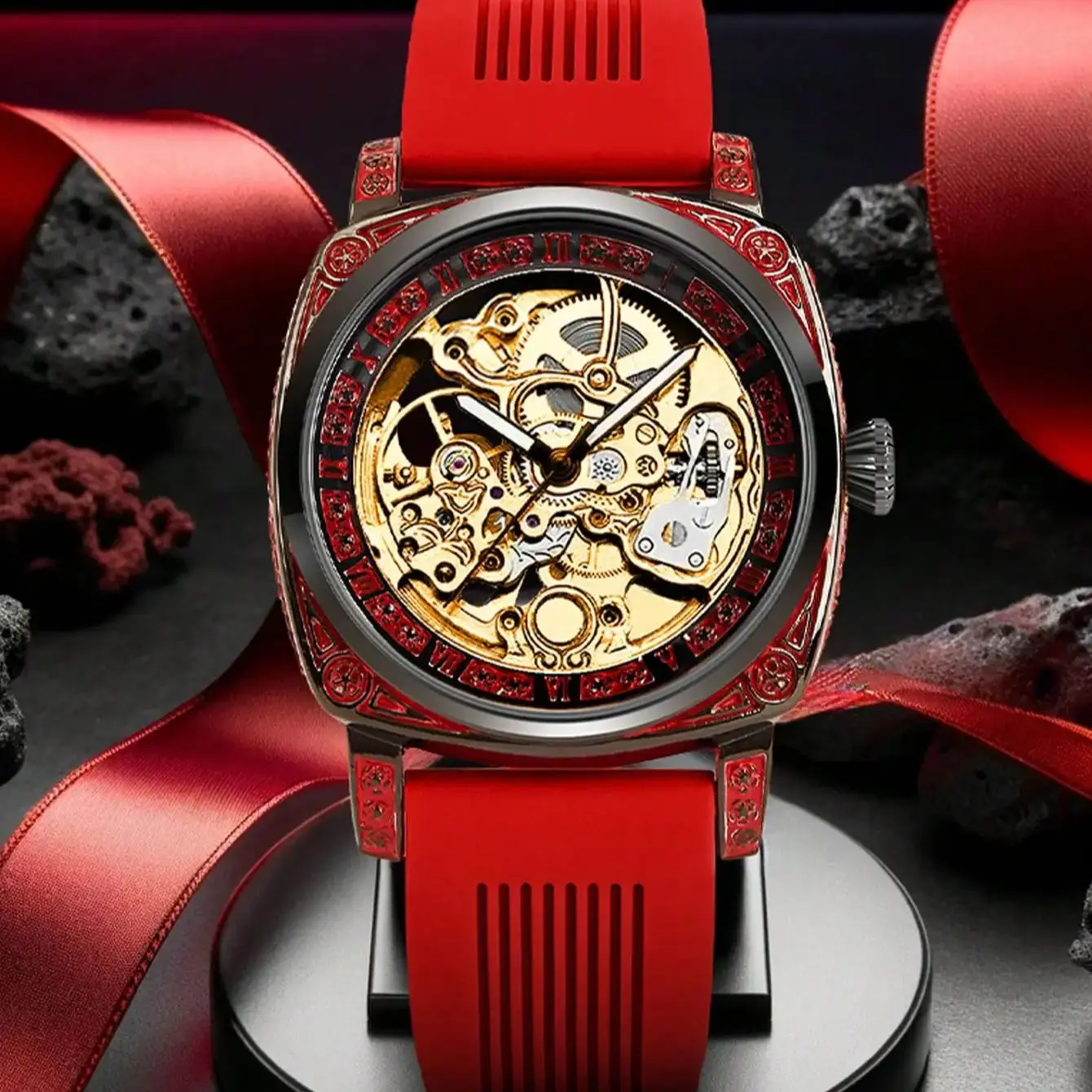 New Men\'s Watch Fashion Style Classic Versatile High end Business Handsome Mature Personality Glow Men\'s Mechanical Watch