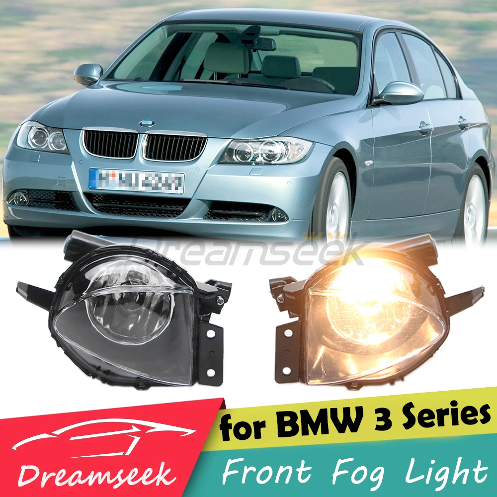 

Противотуманная фара переднего бампера для BMW 3 серии E90 E91 325i 328i 330i 335i 2006 2007 2008 Противотуманная фара DRL с галогенной лампой с прозрачными линзами