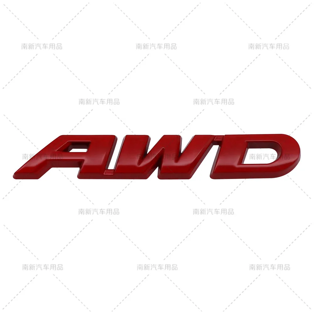 Металлическая эмблема AWD с полным приводом подходит для буквенного логотипа на заднем багажнике нового Honda CR-V Citroen Binzhi XRV