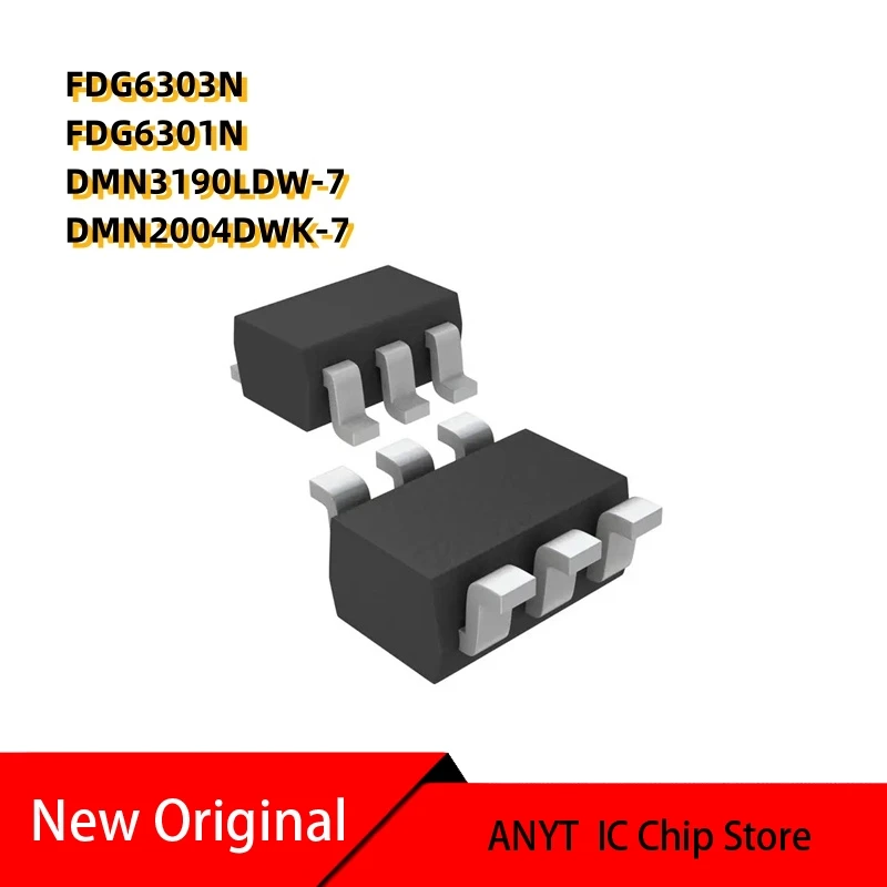 NEW 20PCS/lot  FDG6303N G6303N    FDG6301N G6301N  DMN3190LDW-7 N3190L  DMN2004DWK-7 N2004D    SC-70-6