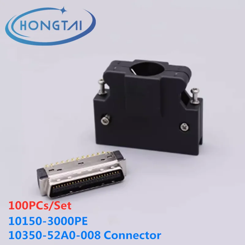 100Set 10150-3000PE 10350-52A0-008 Connectors MDR servo motor motor connector