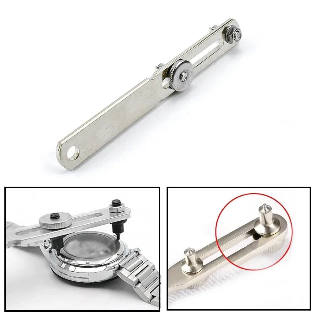 Watch Repair Kit Stainless Steel Adjustable Back Case Opener Cover Remover Screw For Watchmaker Open Battery Change Tool