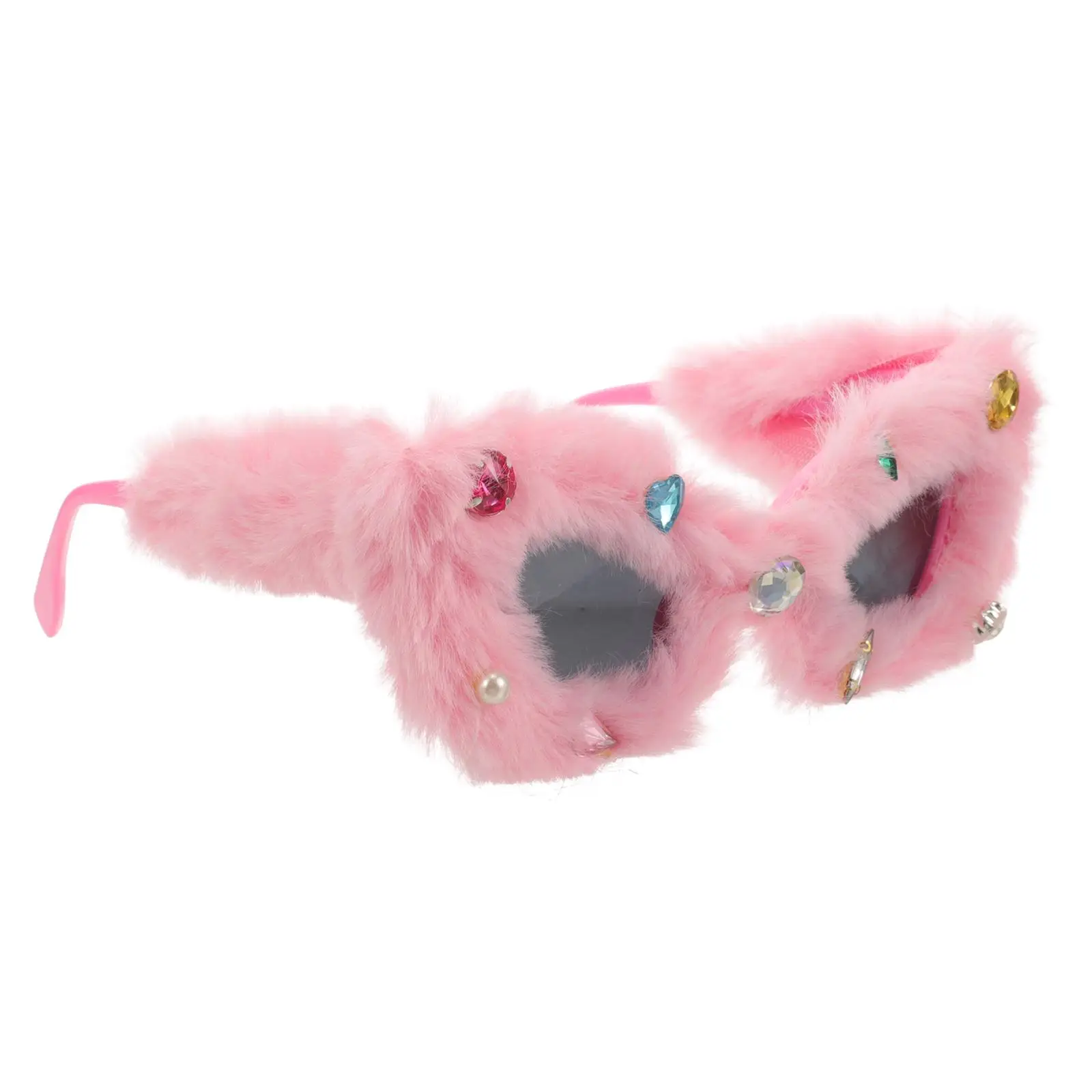 

Plush Sunglasses for Women Funny Party Heart-shaped Fuzzy Fluffy Decorative Man
