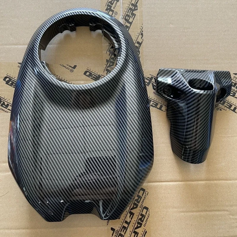 

For CFMOTO 500SR VOOM 500 SR Motorcycle Fuel tank upper guard cover,Carbon Fiber Coating fuel tank decorative Shell