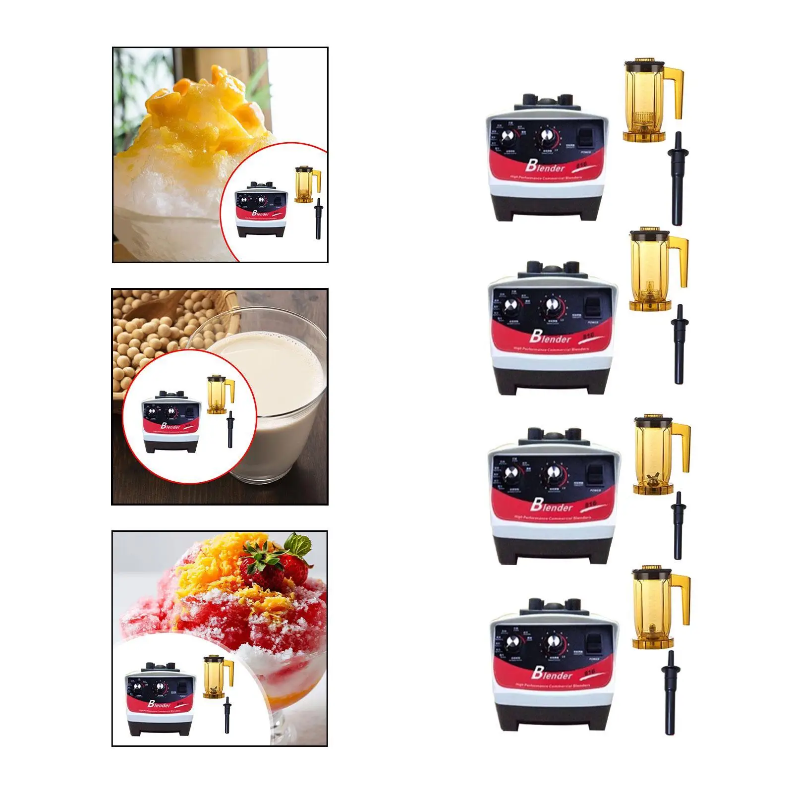 Liquidificador de bancada de alta velocidade, 20000rpm, aparelho de cozinha, liquidificador profissional para fazer chá com bolhas, bebidas congeladas, esmagamento de gelo