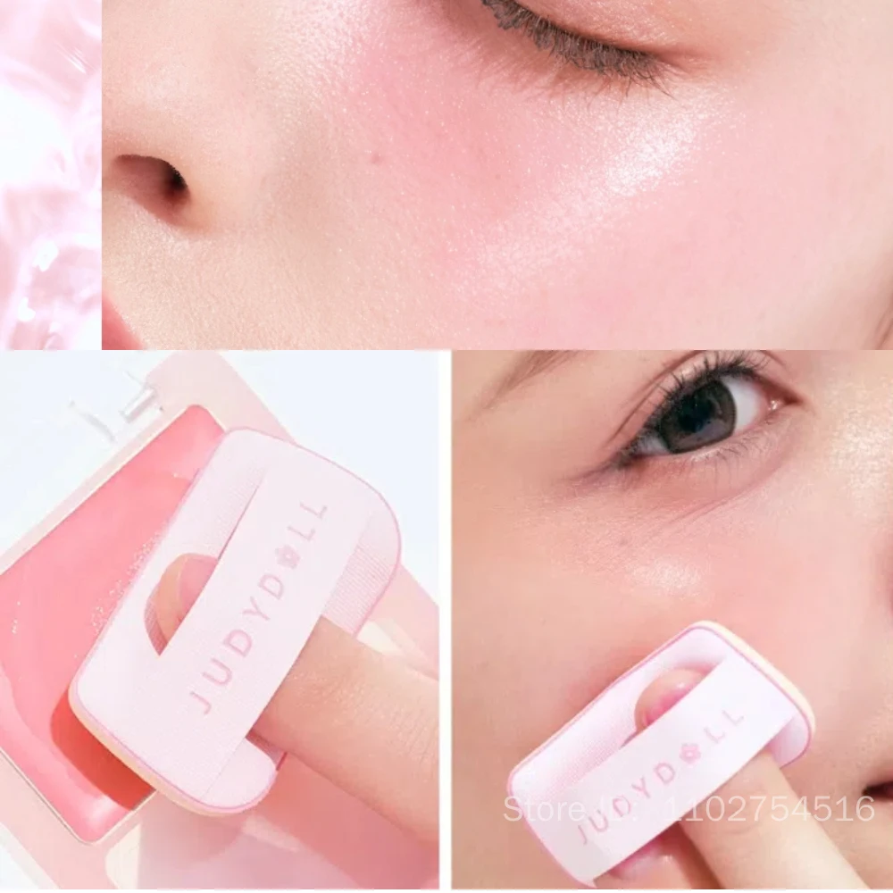 Judydoll crème légère à l'eau fard à joues hydratant multi-usages hydratant haute lumière expansion avec bouffée maquillage pour le visage longue durée