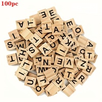 100 pieces wooden letter cubes | DIY light and elegant for festive decoration | perfect for Christmas, wedding, Valentine's Day,