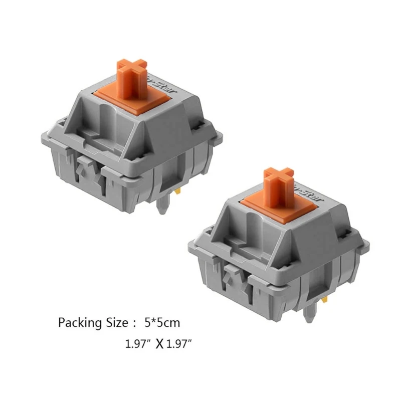 Q5WA 2PCS 5PIN مفاتيح للوحة المفاتيح الميكانيكية التبديل الخطي 57G SP-Star AIXS DIY Long Life